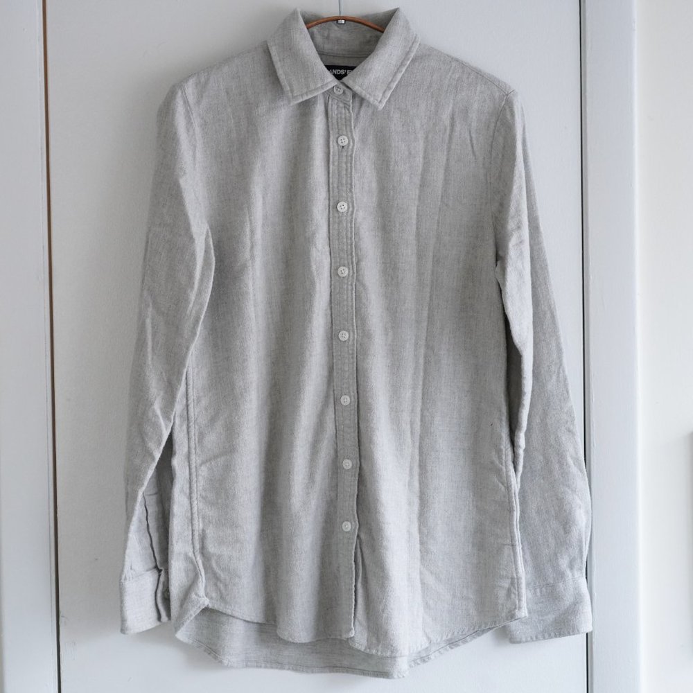 Flannel Boyfriend Fit Long Sleeve Shirt